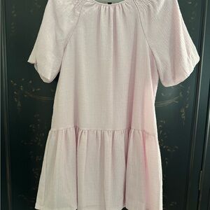 Steve Madden Puff Sleeved minidresses- lot of 2, light pink and blue. NWOT